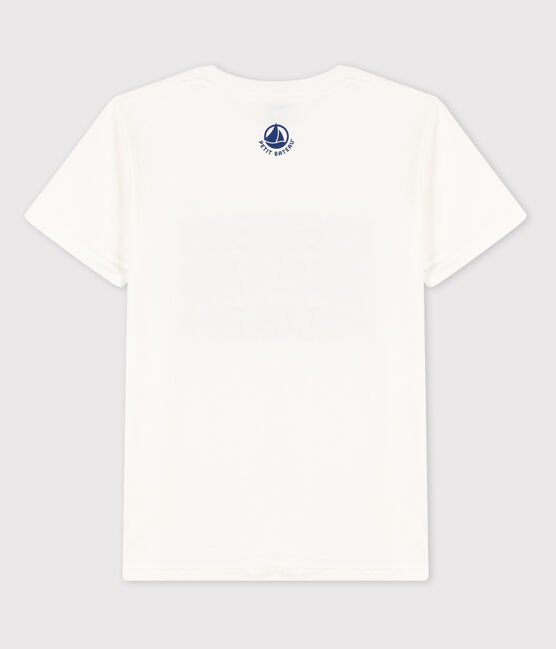 T-shirt in cotone tinta unita  bianco MARSHMALLOW