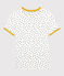 T-shirt girocollo a pois in cotone Donna bianco MARSHMALLOW/ MALLARD