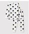 Pigiama bambina/bambino fantasia grafica in cotone biologico bianco MARSHMALLOW/blu MEDIEVAL