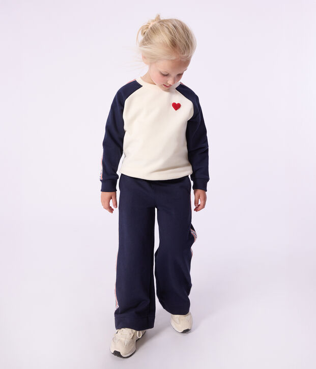 Felpa in cotone bambino ecru