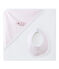 Scatola regalo con telo da bagno per bebé femmina rosa VIENNE/bianco ECUME