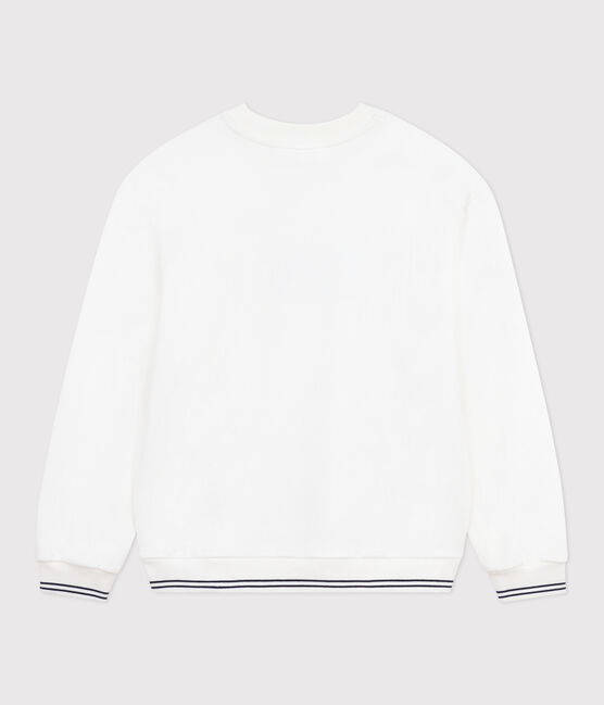 Felpa in cotone stampato donna bianco MARSHMALLOW