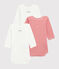 Confezione da 3 body a maniche lunghe bimba Petit Bateau x Deyrolle variante 1