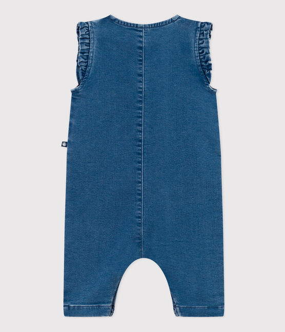 Tutina smanicata in denim bebè blu BLEU DELAVE