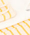 Tutina a righe marinière bebè in cotone giallo AVALANCHE/bianco DAISY