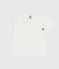 T-shirt a maniche corte in cotone tinta unita neonato bianco MARSHMALLOW