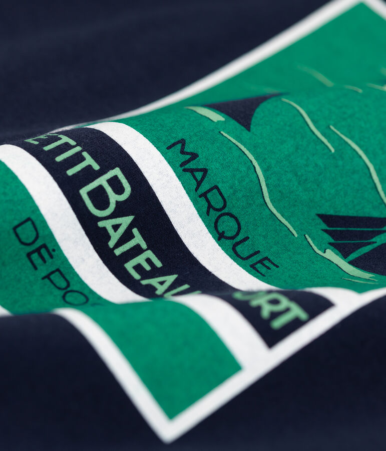 T-shirt maniche corte in jersey bambino blu