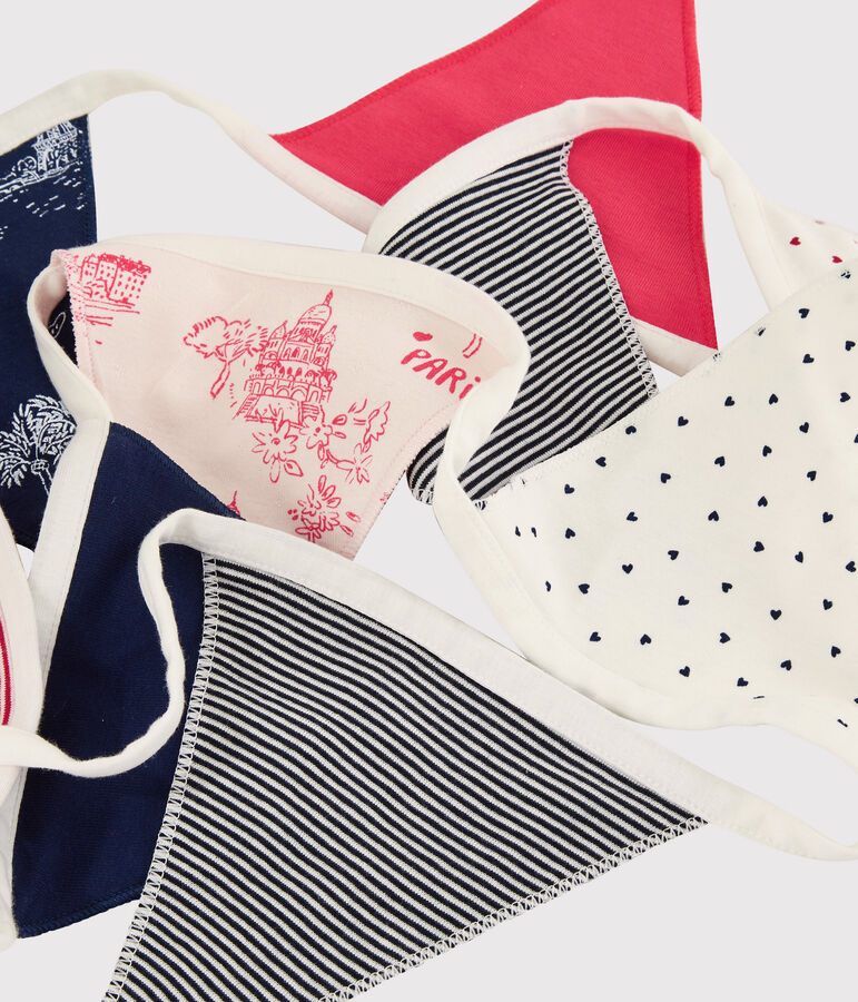 Ghirlanda colorata in cotone bianco/multicolore