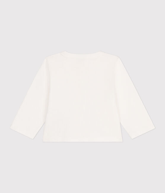 Cardigan in cotone tinta unita neonato bianco MARSHMALLOW