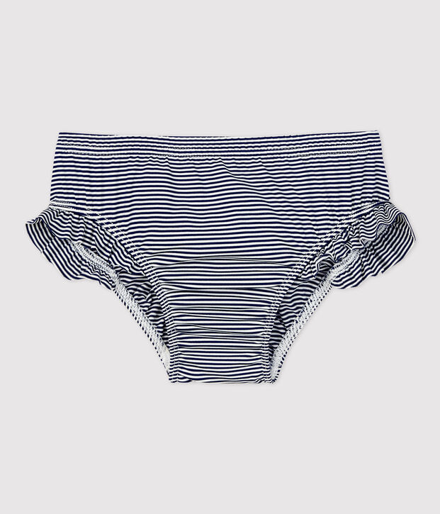 Slip mare in materiale riciclato per beb&egrave; blu/bianco