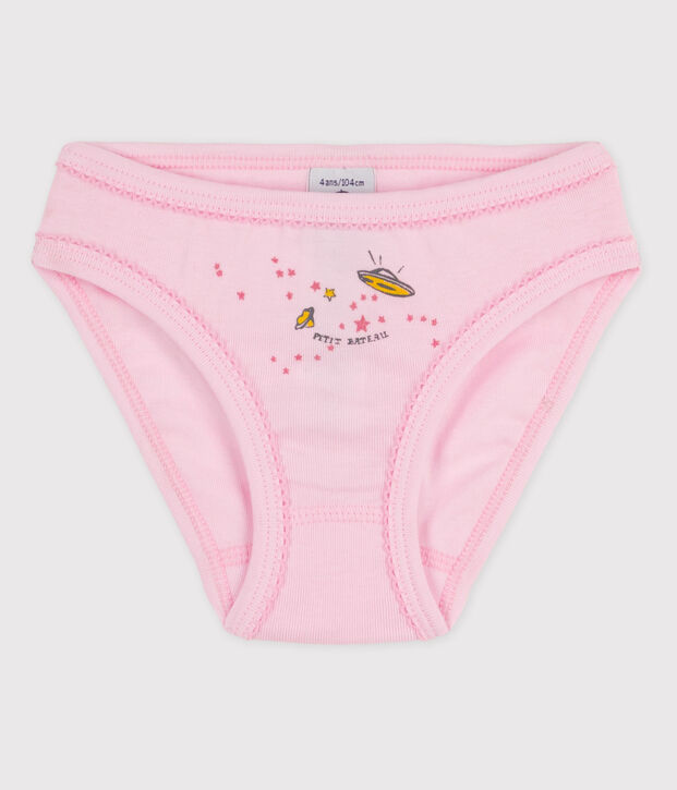 La mutandina in cotone per bambina rosa