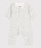 Bodyjama stampato, senza piedi, in cotone, per neonati bianco MARSHMALLOW/bianco MULTICO