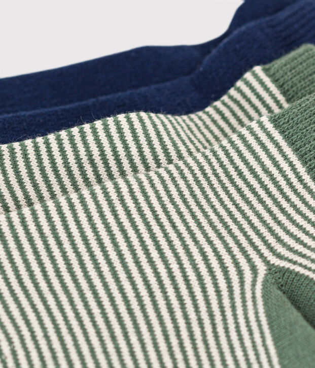 2 paia di calzini bambino in cotone millerighe multicolore