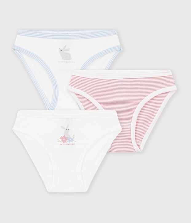 Lot de 3 culottes en coton multicolore