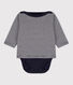 Body a t-shirt in cotone bebè