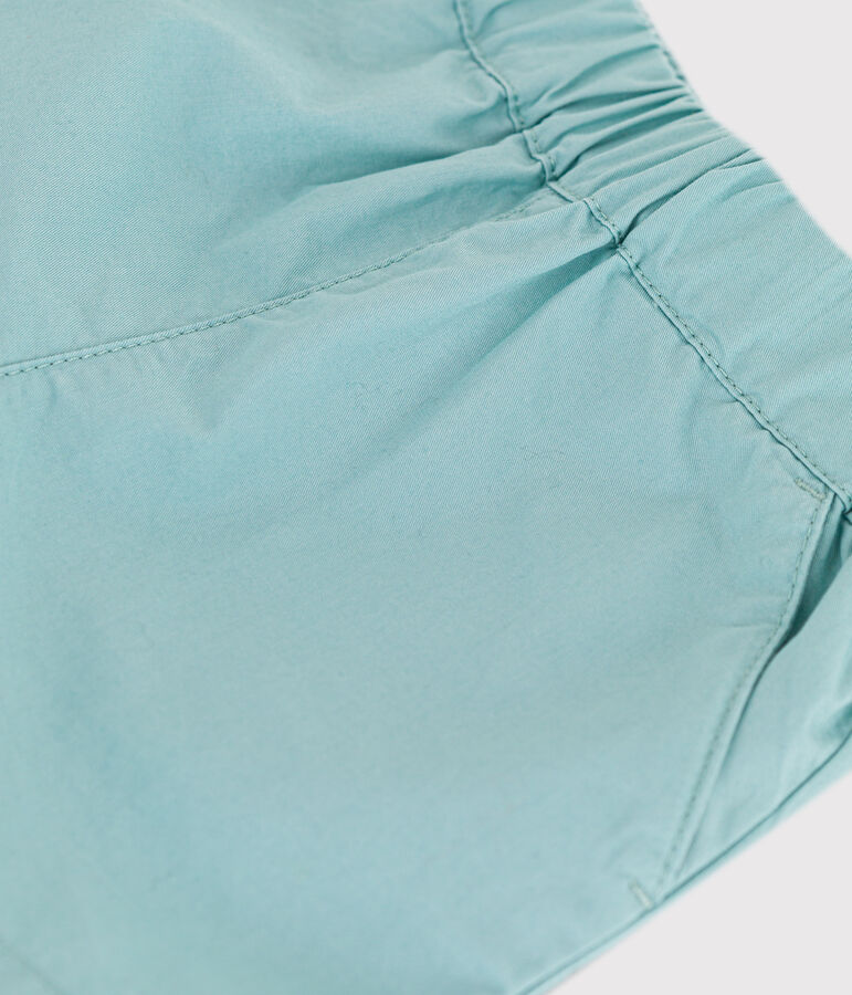 Shorts beb&egrave; in adorabile tessuto serge verde