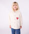 Giacca di jeans tinta unita bambina ecru MILK