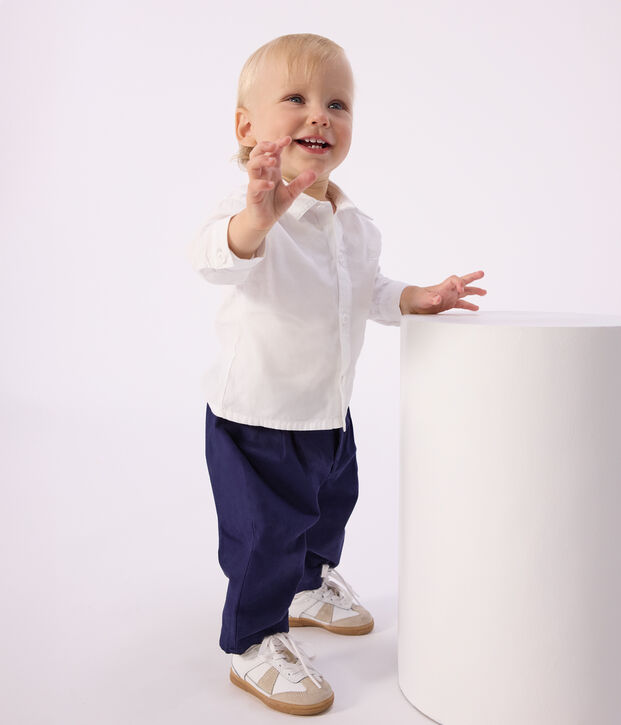 Pantaloni in serge tinta unita neonato SOIR