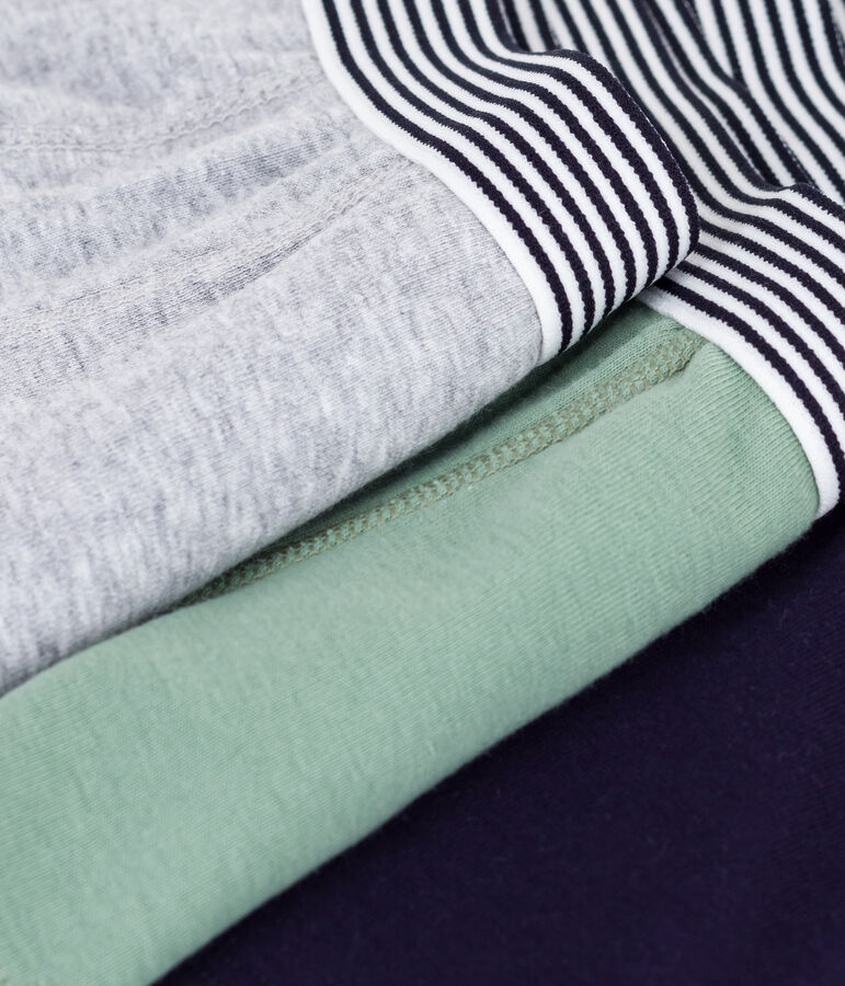 Set di boxer in cotone tinta unita bambino multicolore