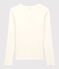 T-shirt cocotte "L'ICONIQUE" in cotone Donna bianco ECUME