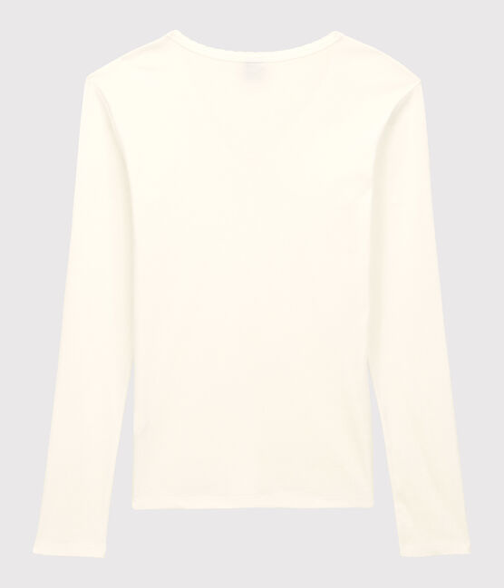 T-shirt cocotte "L'ICONIQUE" in cotone Donna bianco ECUME