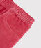 Pantaloni in velluto bambina rosa POPPY