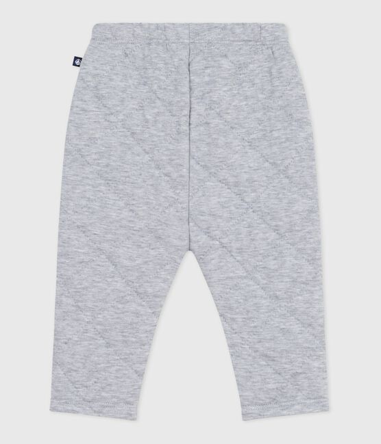 Pantaloni in cotone spesso tinta unita neonato grigio FUMEE CHINE