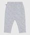 Pantaloni in cotone spesso tinta unita neonato grigio FUMEE CHINE
