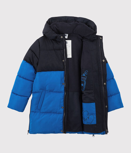 Piumino lungo bambina/bambino blu SMOKING/ RUISSEAU