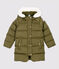 Piumino lungo bambina verde MILITARY