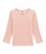tee-shirta maniche lunghe per bambina in lana e cotone