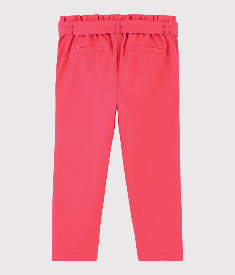 Pantaloni in serge bambina rosa