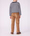 Pantaloni dritti in velluto bambino LATTE