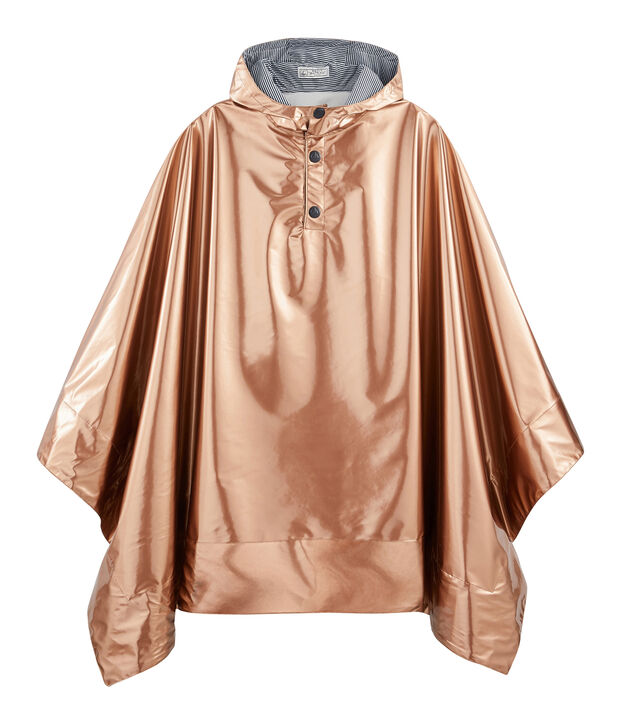 Mantellina da pioggia reversibile donna rosa