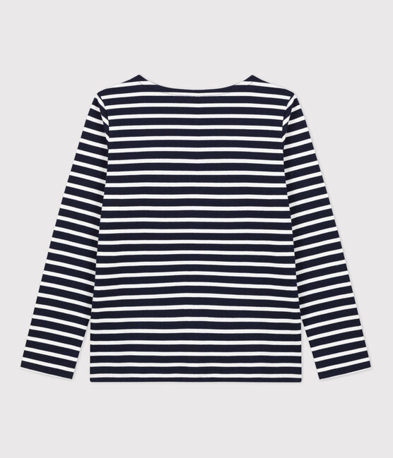 Marinière in cotone, da Donna blu SMOKING/bianco MARSHMALLOW