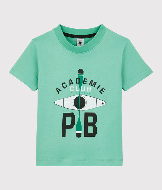 T-shirt maniche corte in jersey bambino verde ALOEVERA