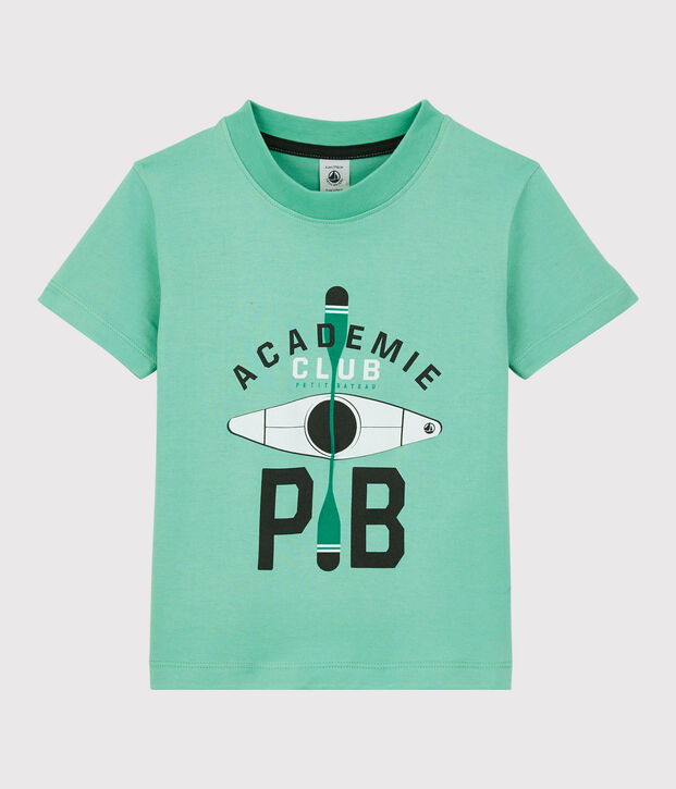 T-shirt maniche corte in jersey bambino verde