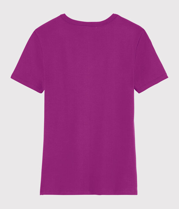 T-shirt scollo a V iconica Donna viola