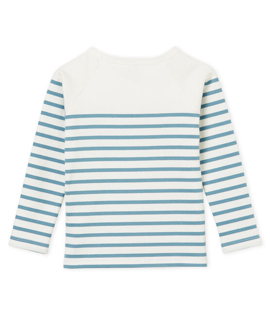 Marinière bambino bianco MARSHMALLOW/blu FONTAINE