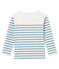 Marinière bambino bianco MARSHMALLOW/blu FONTAINE