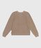 Cardigan in misto lana e cotone tinta unita donna marrone ROCHE