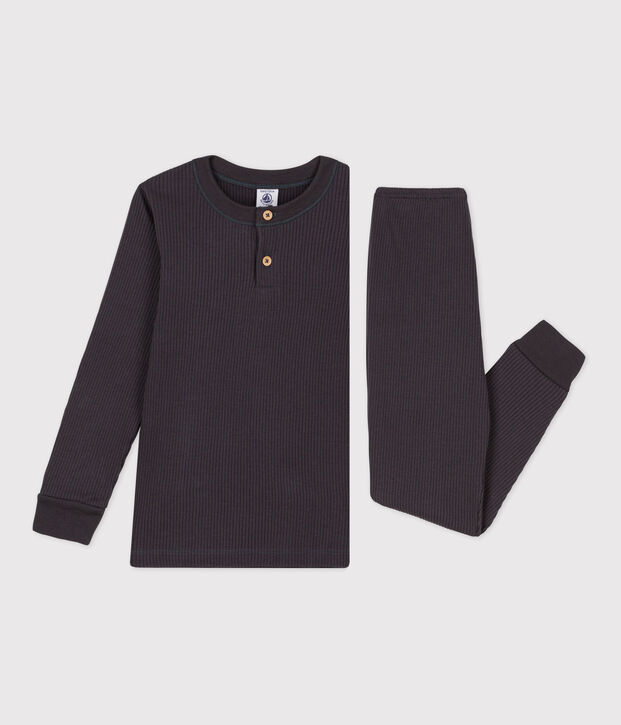 Pigiama di cotone per bimbo/bimba grigio