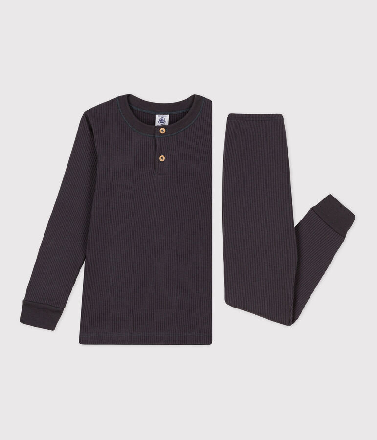 Pigiama di cotone per bimbo/bimba grigio