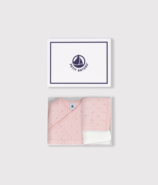 Set regalo con pagliaccetto e collant in maglia neonata variante 1