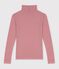 Dolcevita in cotone a righe donna rosso/bianco