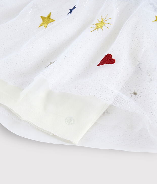 Abito maniche lunghe bambina blu/multicolore