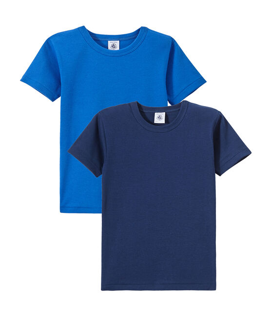 Lotto di 2 t-shirts per bambino a maniche corte bianco LOT