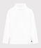 T-shirt Iconica a lupetto in cotone donna bianco ECUME
