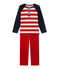 Pigiama per bambino con ancora blu SMOKING/rosso FROUFROU/ LAIT