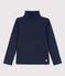 Sottogiacca in cotone bambina/bambino blu SMOKING